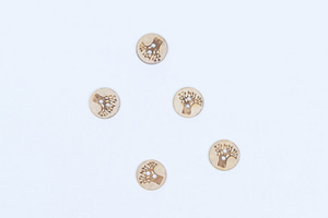 12mm Cocoshell Baobab buttons