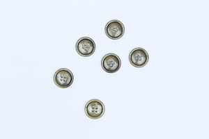 20mm Olive Green Bone Buttons