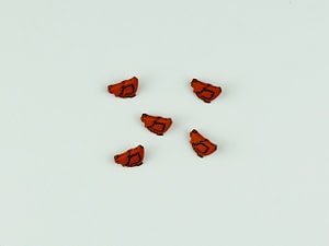 Brown Chicken Buttons 15mm