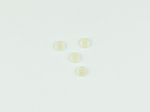 10mm white corozo buttons