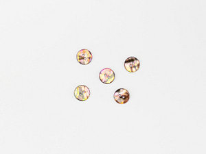 Gold brown textured abalone shell buttons 15mm