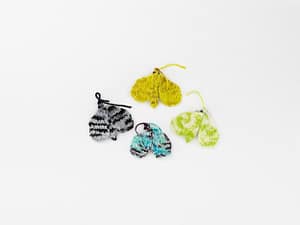 Hand knitted Moth Brooches