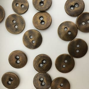 Metal Bronze 10mm Buttons