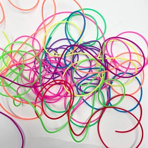 3 x 1m Silicone Stitch Holder Cord